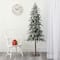 6.5ft. Pre-Lit Washington Alpine Artificial Christmas Tree, White Warm LED Lights